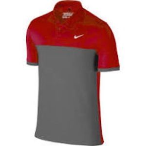 Nike Mens Icon Color Block Golf Polo Short Sleeve Size L